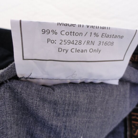 Jos A Bank Reserve Chino Straight Corduroy Black Pants Pockets Mens Size 38 x 30 - Picture 7 of 10